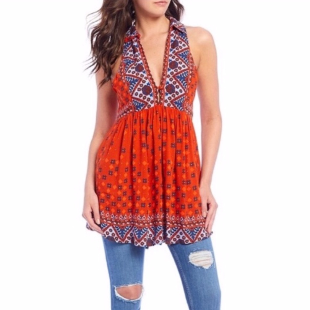 Free People Charlotte Tunic Tank Top XS Ru…